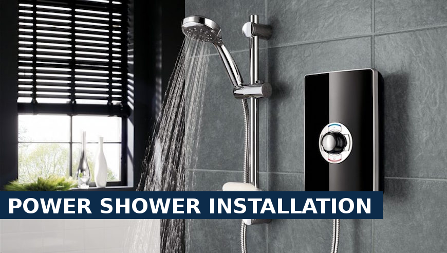 Power shower installation Perivale